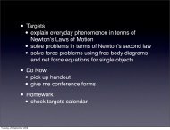 day 29 - Newton's 3rd law