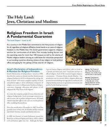 Religious Freedom In Israel: A Fundamental Guarantee