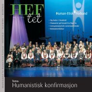 Humanistisk konfirmasjon - Human-Etisk Forbund