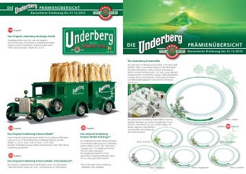 PRÄMIENÜBERSICHT DIE - Underberg