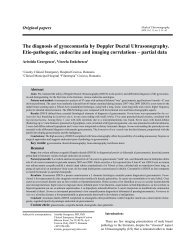 The diagnosis of gynecomastia by Doppler Ductal - Medical ...