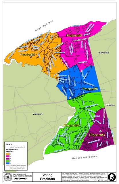 Voting Precincts - the Town of Dennis