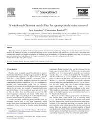 A windowed Gaussian notch filter for quasi-periodic noise removal