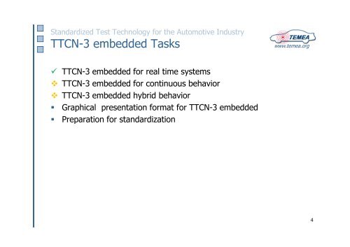 Testing Embedded Systems in the Automotive Industry with TTCN-3