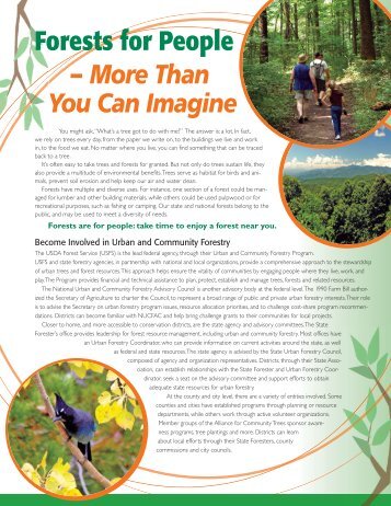 Forests for People â More Than You Can Imagine - National ...