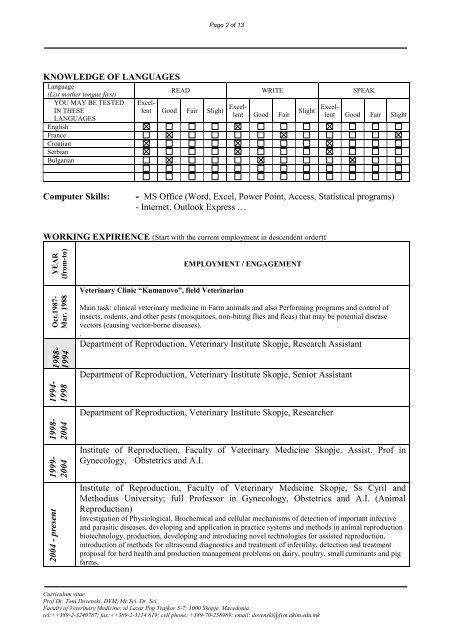 Curriculum Vitae