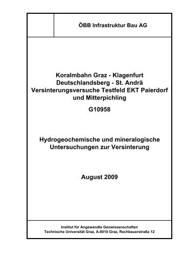 Koralmbahn Graz - Klagenfurt Deutschlandsberg - St. Andrä ...