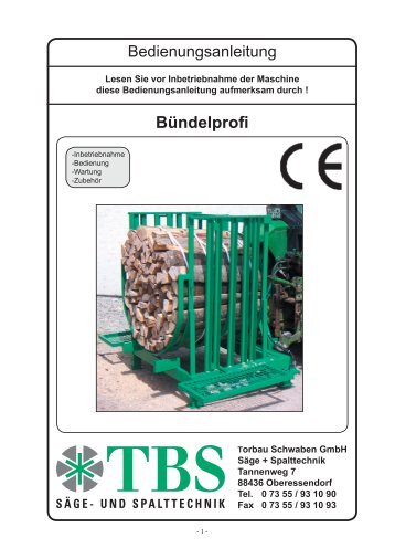 BÃ¼ndelprofi - Torbau Schwaben GmbH