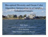 Bio-optical Diversity and Ocean Color Algorithm Optimization in a ...