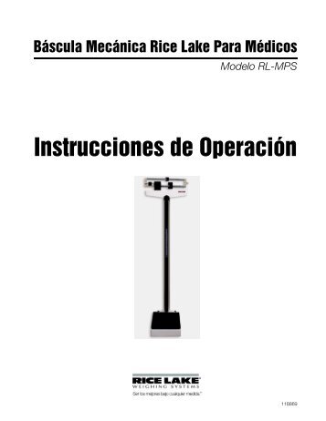 Instrucciones de OperaciÃ³n - Rice Lake Weighing Systems