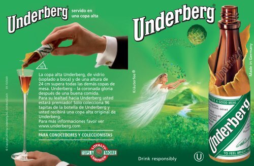 Drink responsibly - Underberg