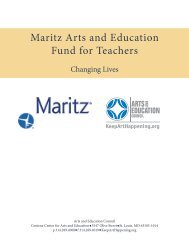 Maritz Arts and Education Fund for Teachers