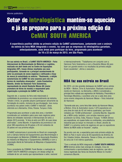 EdiÃ§Ã£o 114 download da revista completa - Logweb