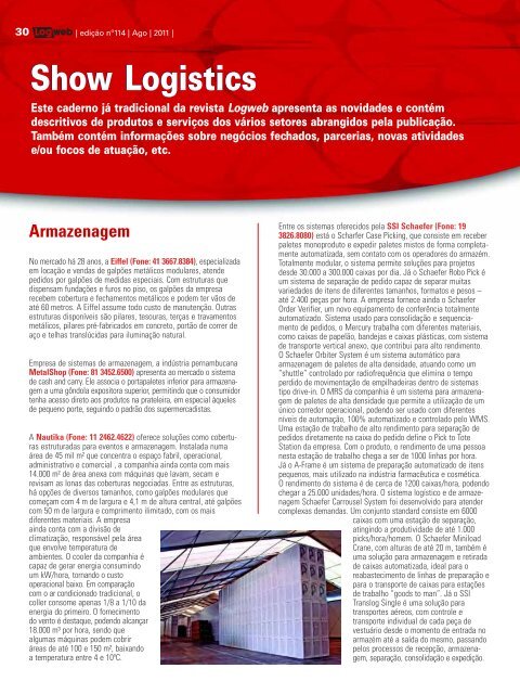 EdiÃ§Ã£o 114 download da revista completa - Logweb