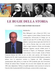 le bugie della storia, l'ultimo libro di piero melograni - lostatoperfetto.it