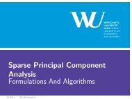 Sparse Principal Component Analysis - WirtschaftsuniversitÃ¤t Wien