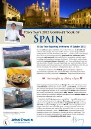 Tony Tan's 2012 Gourmet  Tour Of Spain