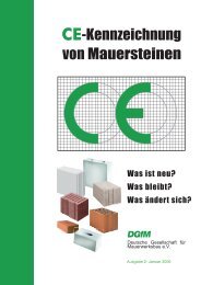 CE-Kennzeichnung von Mauersteinen - Wienerberger
