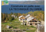 Construire en paille avec LA TECHNIQUE DU GREB - Approche Paille