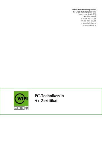 PC-Techniker/in A+ Zertifikat - WIFI Tirol