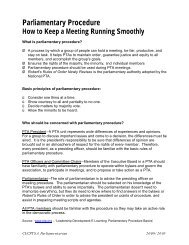 Parliamentary Procedure How to Keep a Meeting Running Smoothly