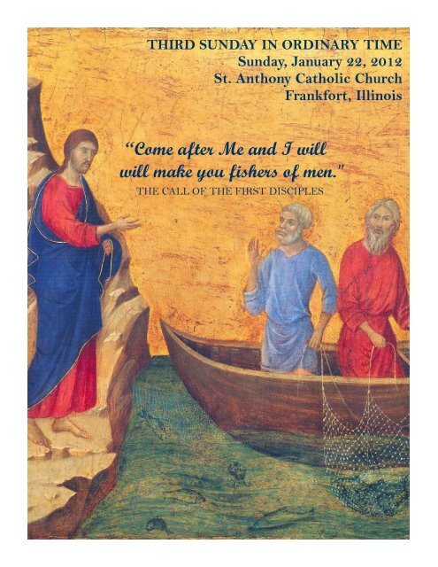 âCome after Me and I will will make you fishers of men." - St. Anthony ...