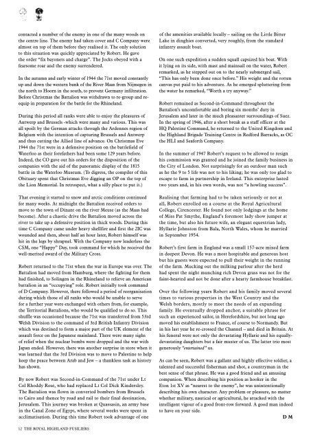 Journal 2008 - The Journal Royal Highland Fusiliers - The Royal ...