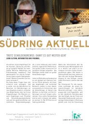 Südring Aktuell Mai 2013 - Leben mit Behinderung Hamburg