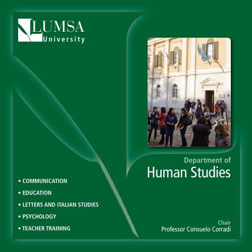 Department of Human Studies - Lumsa