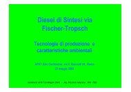 Diesel di Sintesi via Fischer-Tropsch â Tecnologie ... - TransDolomites