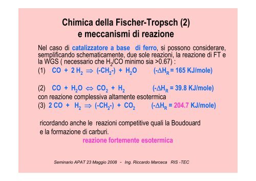 Diesel di Sintesi via Fischer-Tropsch â Tecnologie ... - TransDolomites