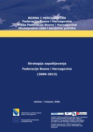 Strategija zaposljavanja FBIH .pdf - Federalno ministarstvo rada i ...