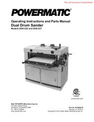 Dual Drum Sander - Powermatic