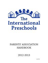 PARENTS' ASSOCIATION HANDBOOK 2012-2013 - The ...