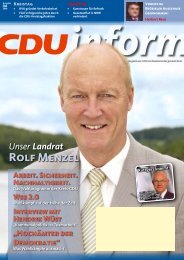 Rolf Menzel - CDU Rheinisch-Bergischer Kreis