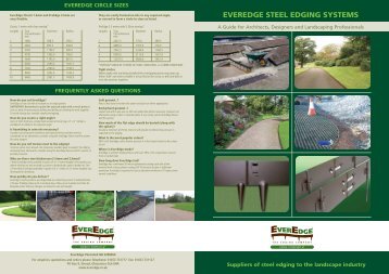 EVEREDGE STEEL EDGING SYSTEMS - Paving Expert