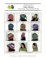 Hat Pattern list based on Brown Sheep yarn - Nancy's Knit Knacks