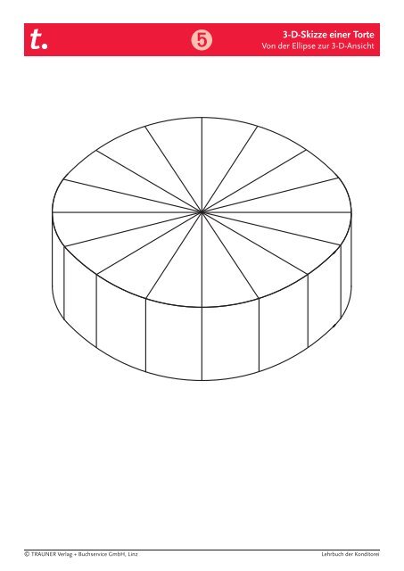 3-D-Skizze einer Torte - Trauner Verlag