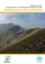 sharr/šar planina – korab – dešat/deshat - UNEP Vienna ISCC