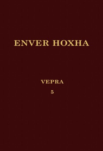 Enver Hoxha. Vepra 5 (X.1948 - XI.1948).