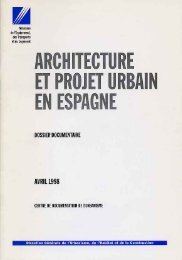 Architecture et projet urbain en Espagne - Centre de documentation ...
