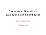 Ombudsman Evaluation Seminar - icann