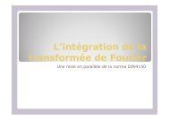 L'intégration de la transformée de Fourier - sbgimr