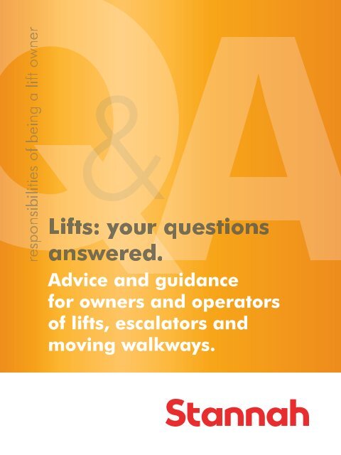 Lifts, your questions answered2.42MBAdvice and ... - Stannah