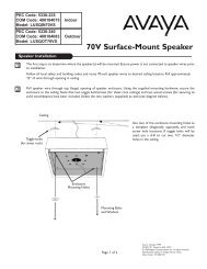 Manual (144 KB pdf) - Avaya Paging Solutions