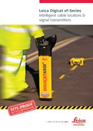 Leica Digicat xf-Series Intelligent cable locators & signal transmitters