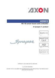 HEB05 Product Description (145.87 kB) - Axon