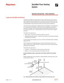 Quicknet Floor Heating System Tyco Thermal Controls
