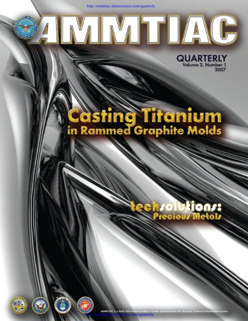 AMMTIAC Quarterly, Vol. 2, No. 1 - Advanced Materials ...