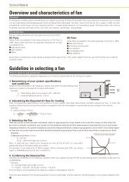 Technical Information AC fan - SANYO DENKI Global